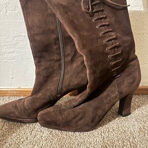 Brown Suede Women's Boots